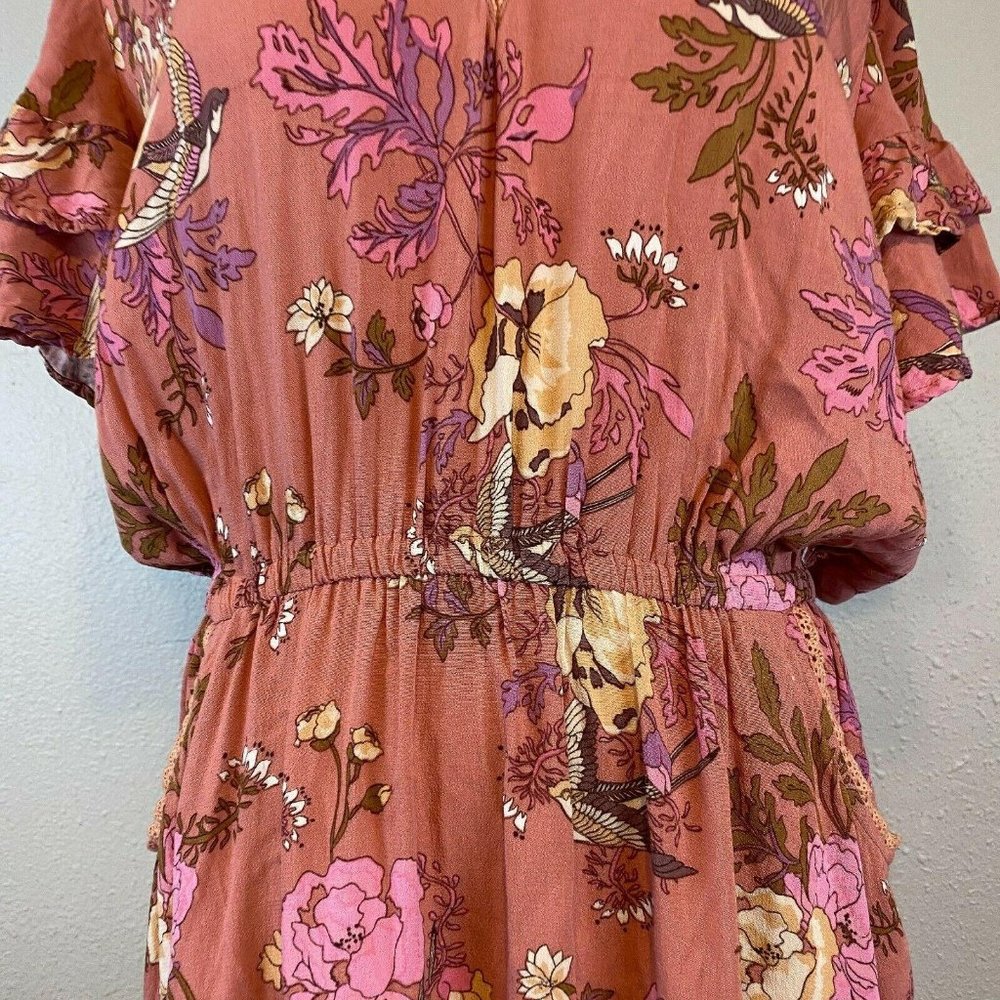 Spell Pink Floral Midi Dress - Picture 7 of 7
